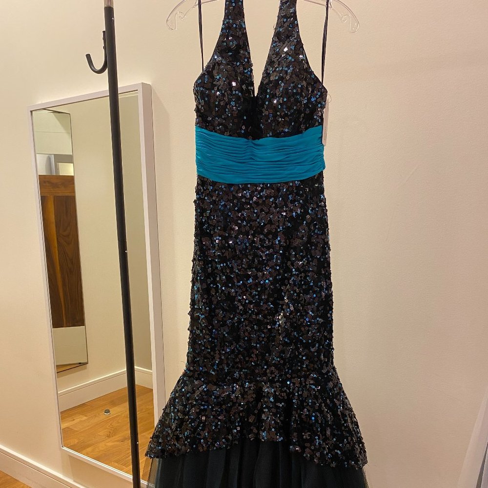 Black Sequin Mermaid Dress